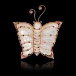 Mother Of Pearl Butterfly Brooch