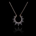 Diamond sun pendant