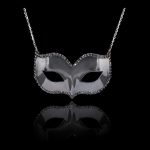 Black diamond mask pendant