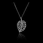 Diamond Leaf Pendant