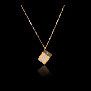 diamond dice pendant