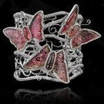 Diamond & Tourmaline Butterfly Cuff
