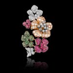 Multi-color flower ring