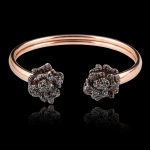 Black Diamond Flower Bracelet