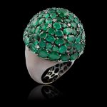 Diamond & emerald ring