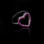 Ruby heart ring