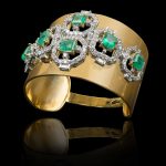 Emerald & Diamond Cuff