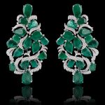Diamond & Emerald Earring