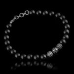Black Diamond & Beads Bracelet