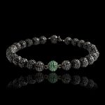 Black Diamond,Emerald & Beads Bracelet