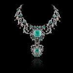 Colombian emerald & diamond necklaceS