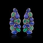 Tanzanite Emerald Earrings