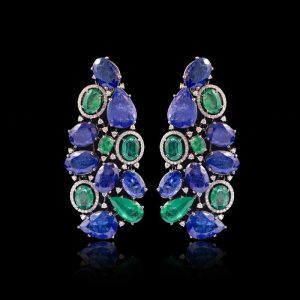 Tanzanite Emerld Earrings