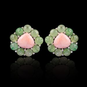 Opal Russian Emerald Earrings