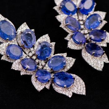 Tanzanite Diamond Earrings