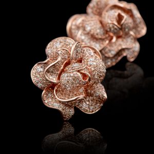 Champagne Flower Studs