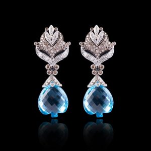 Aqua Marine Bugg Earrings