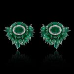 Emerald Bead Earrings